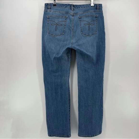 Chaps Womens Daniella Curvy Fit Jeans Blue Denim Cotton Blend 14 - Picture 4 of 7